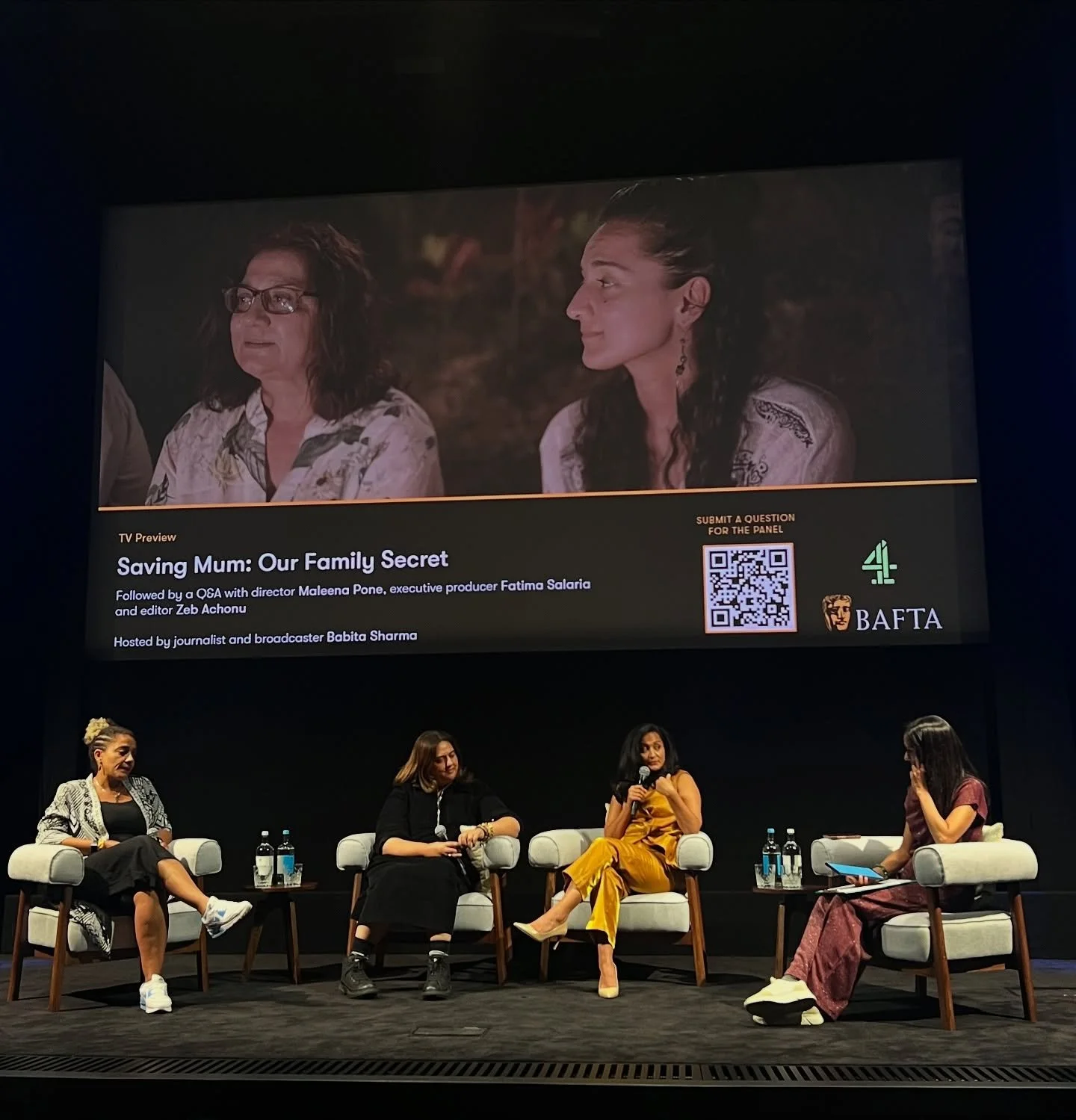 On Friday we were invited to @bafta for the screening of Maleena directorial debut &ldquo;SAVING MUM: OUR FAMILY SECRET&rdquo; ahead of its release on channel 4 this December. 

The documentary follows Maleena&rsquo;s story of generational trauma, gr