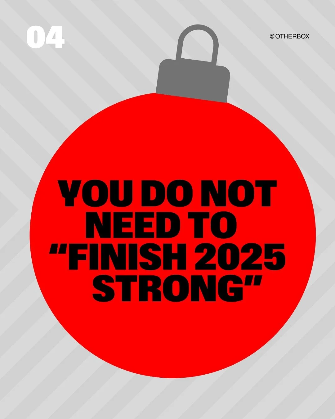 Day 4 in our Anti-Productivity Advent Calendar with the reminder 🛑 Stop trying to &ldquo;finish 2025 strong&rdquo;. 🛑

Every December, the same message returns: &ldquo;finish strong&rdquo;, &ldquo;power through&rdquo;, &ldquo;maximise the final wee