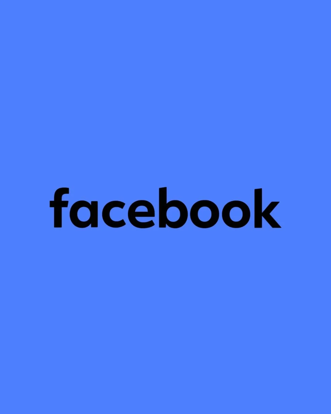 Facebook logo on a blue background