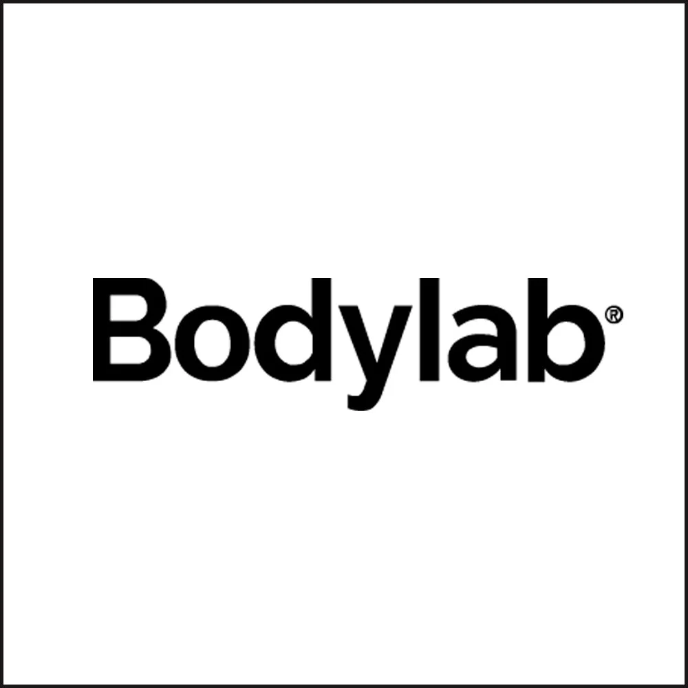 Black text on a white background that reads "Bodylab".