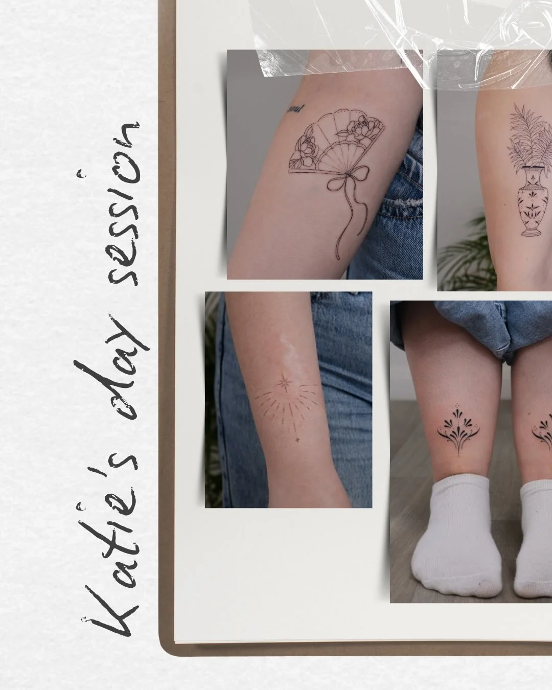 All the cute tattoos we did for Katie during her day session last week 🏺🪭🌞

Done at @elysiumtattoosheff 
Using @magnumtattoosupplies &amp; @thermatekk