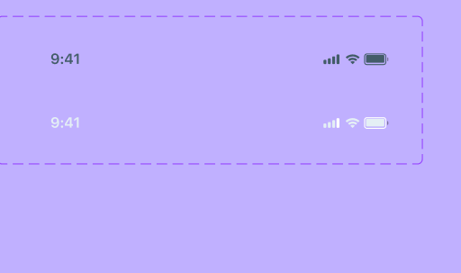Status bar Variants