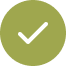 A green circular icon with a white check mark in the center.