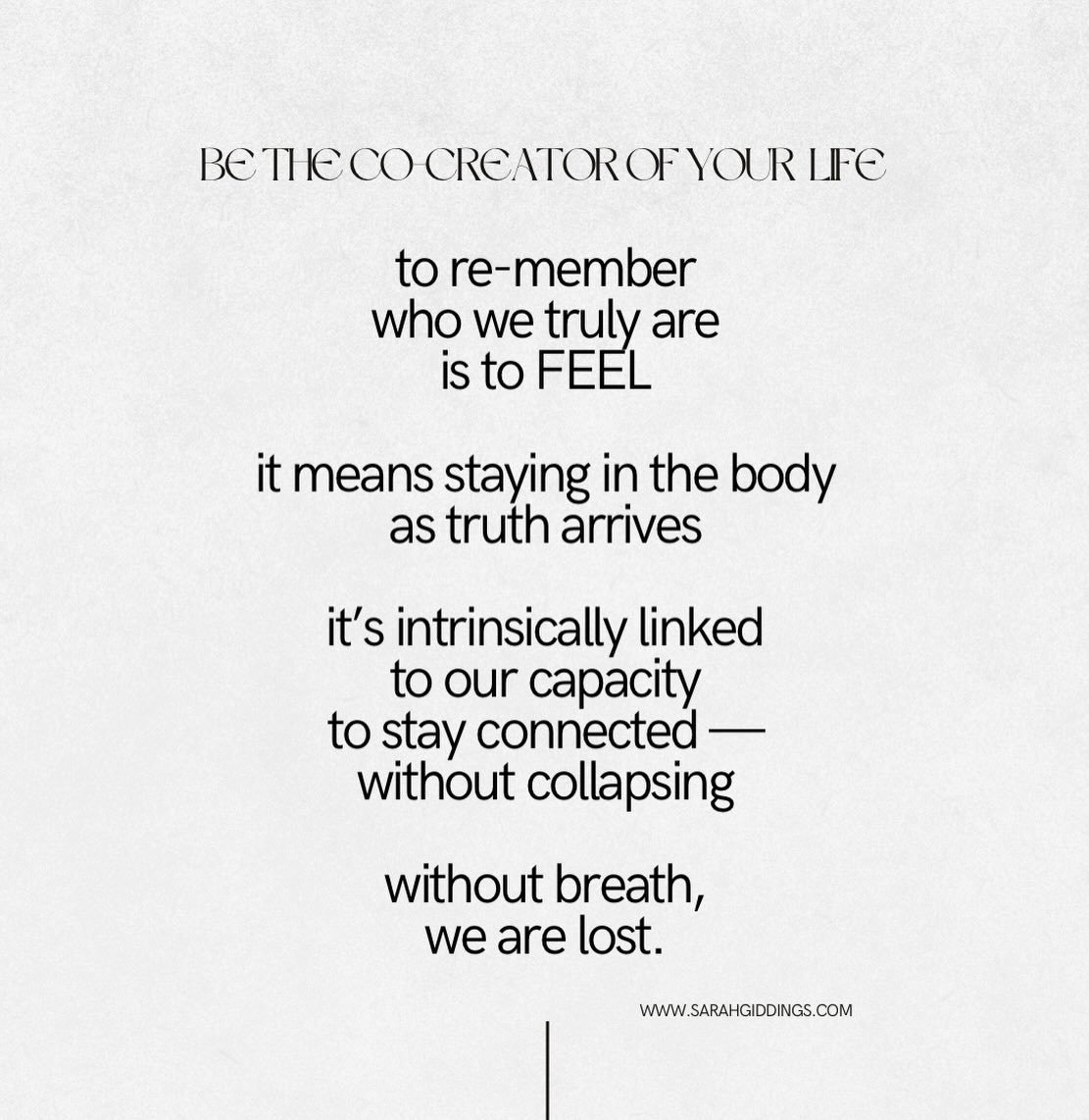 So many of us have been taught that the point of self discovery, growth or healing is to achieve something.

To become better.
Fix ourselves.
Arrive.

I really feel, after nearly 15 years guiding people, the deeper work isn&rsquo;t achievement&hellip