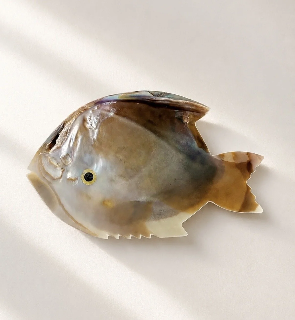 Vintage Carved Shell Trinket Dish