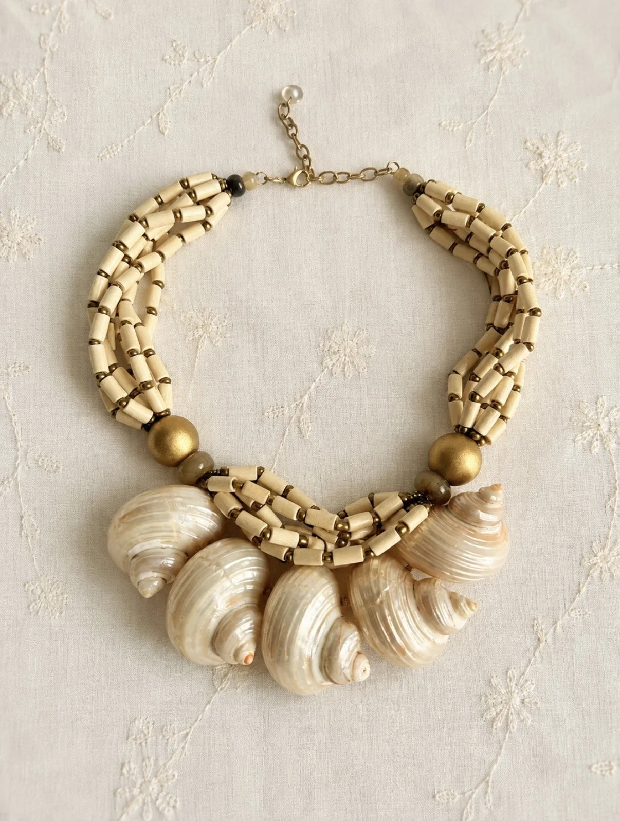 Large Shell Statement Necklace