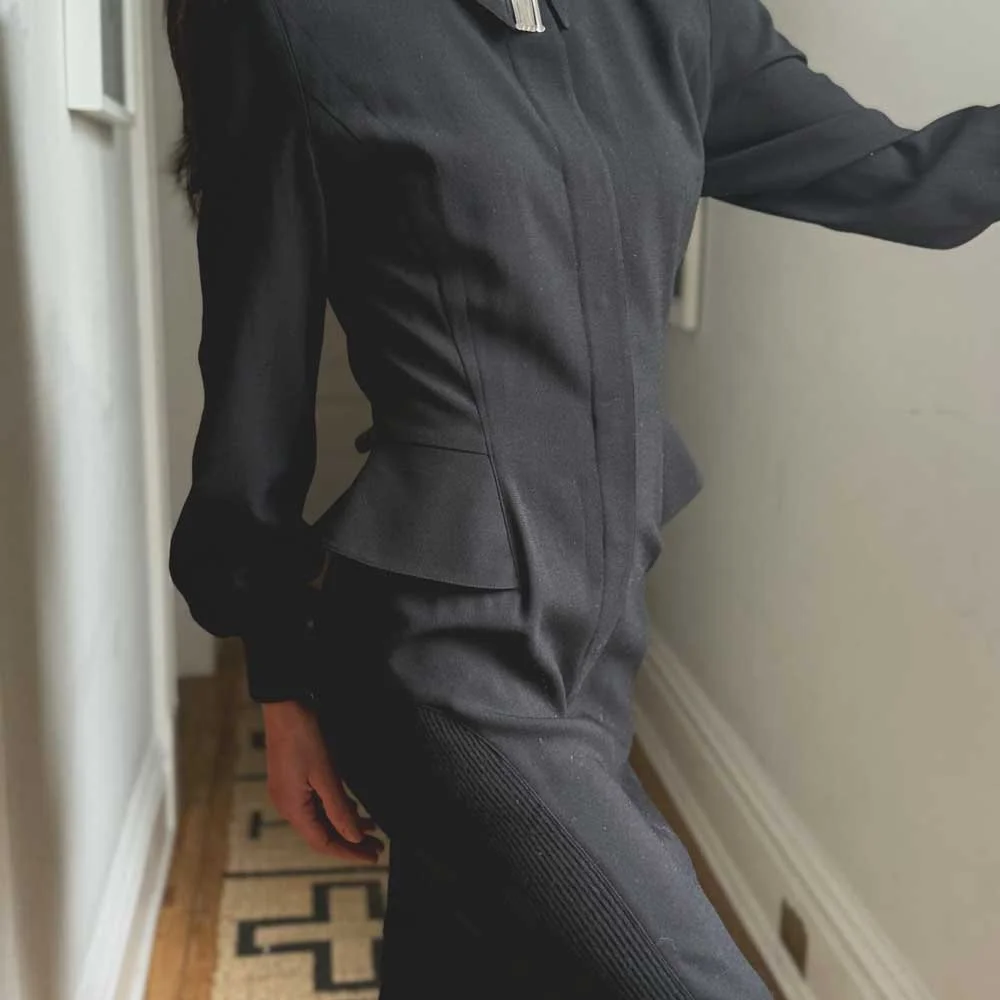 Vintage Thierry Mugler Peplum Dress