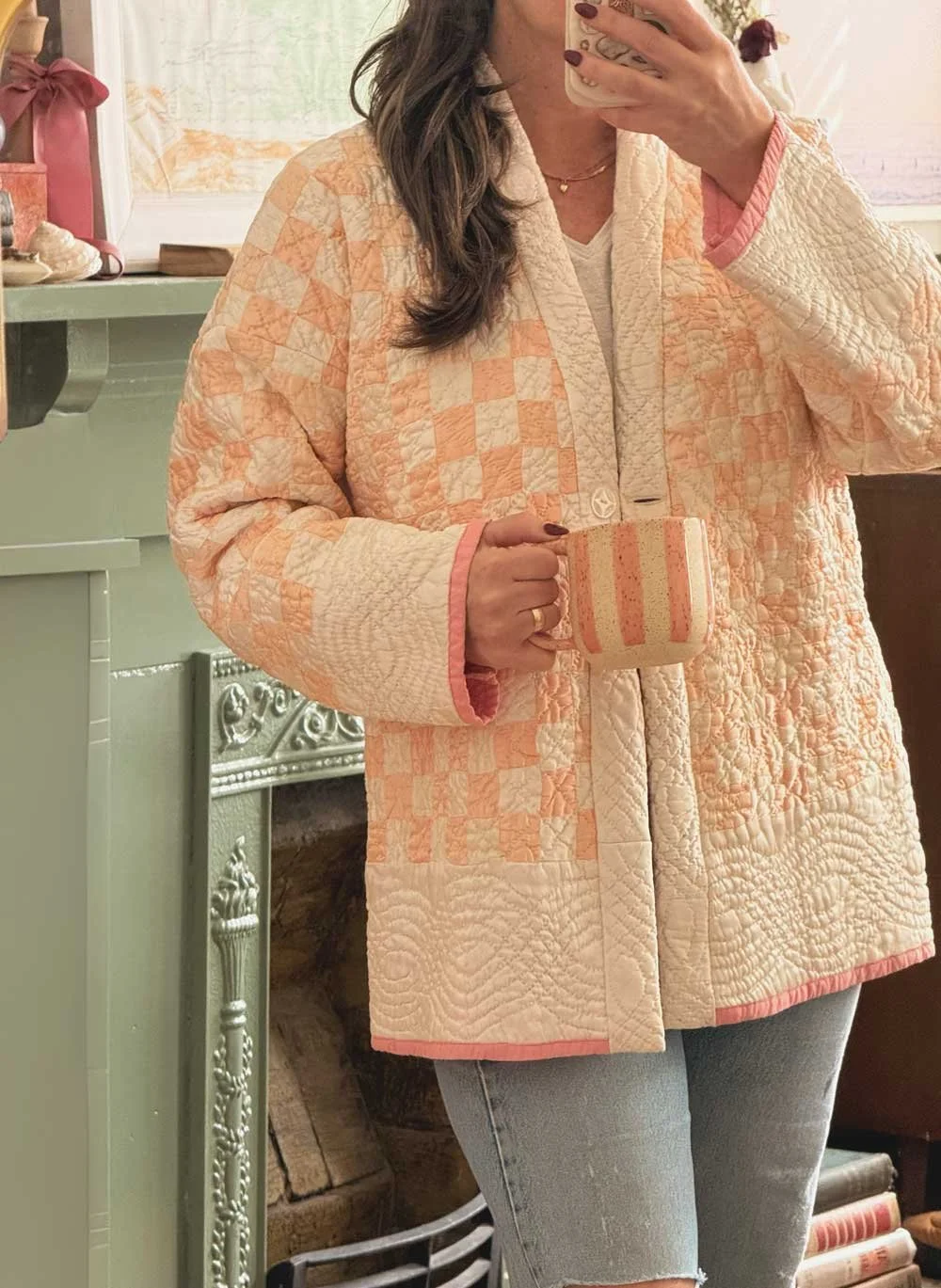 Handmade Satin Quilted Jacket