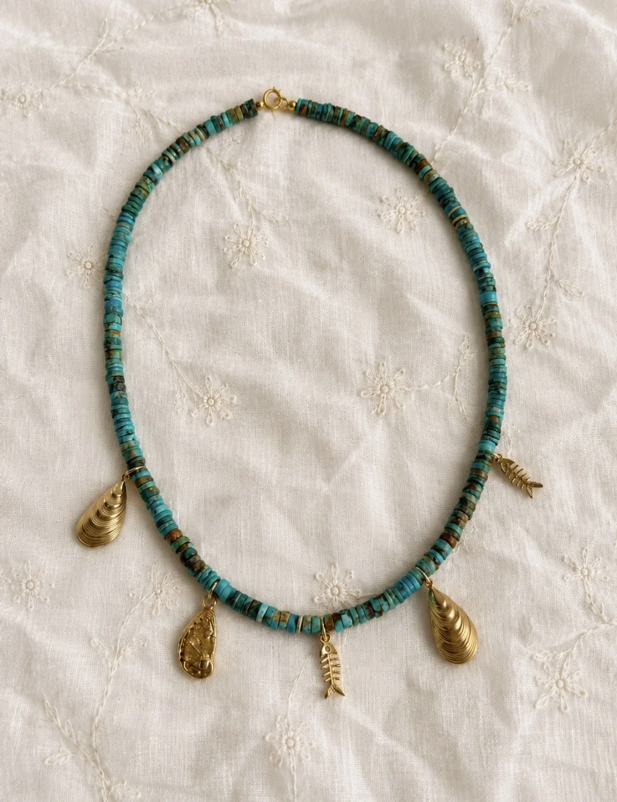 Turquoise Charm Necklace