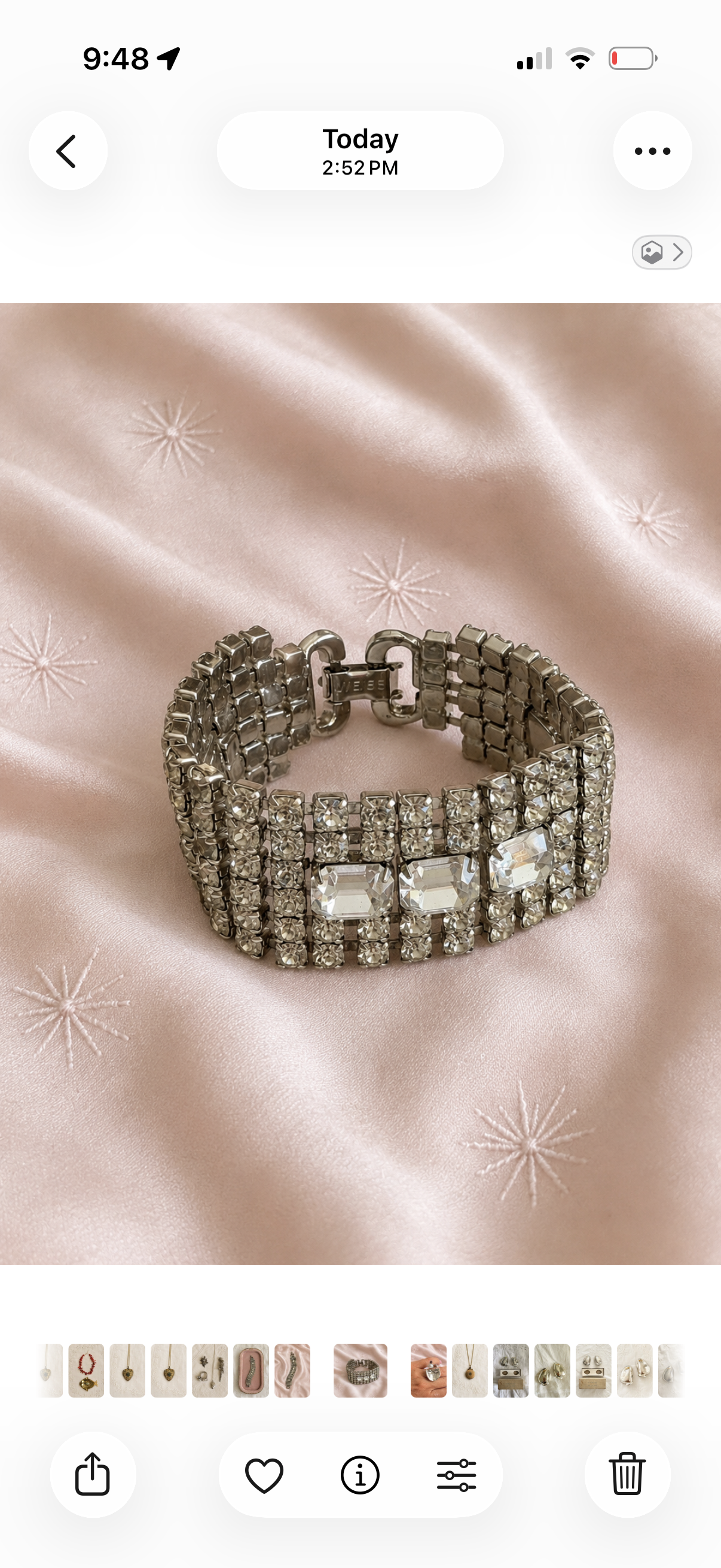 Vintage Rhinestone Bracelet