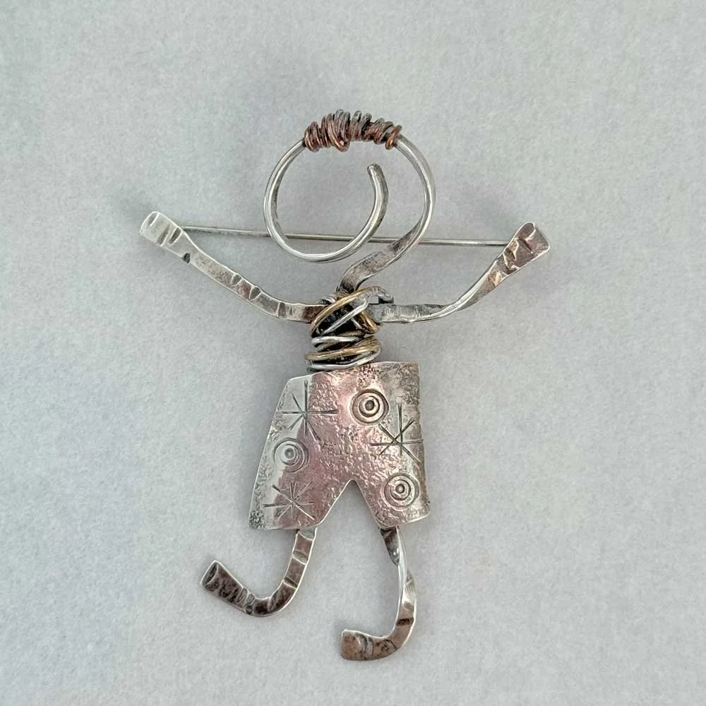 Vintage Artisan Sterling Brooch