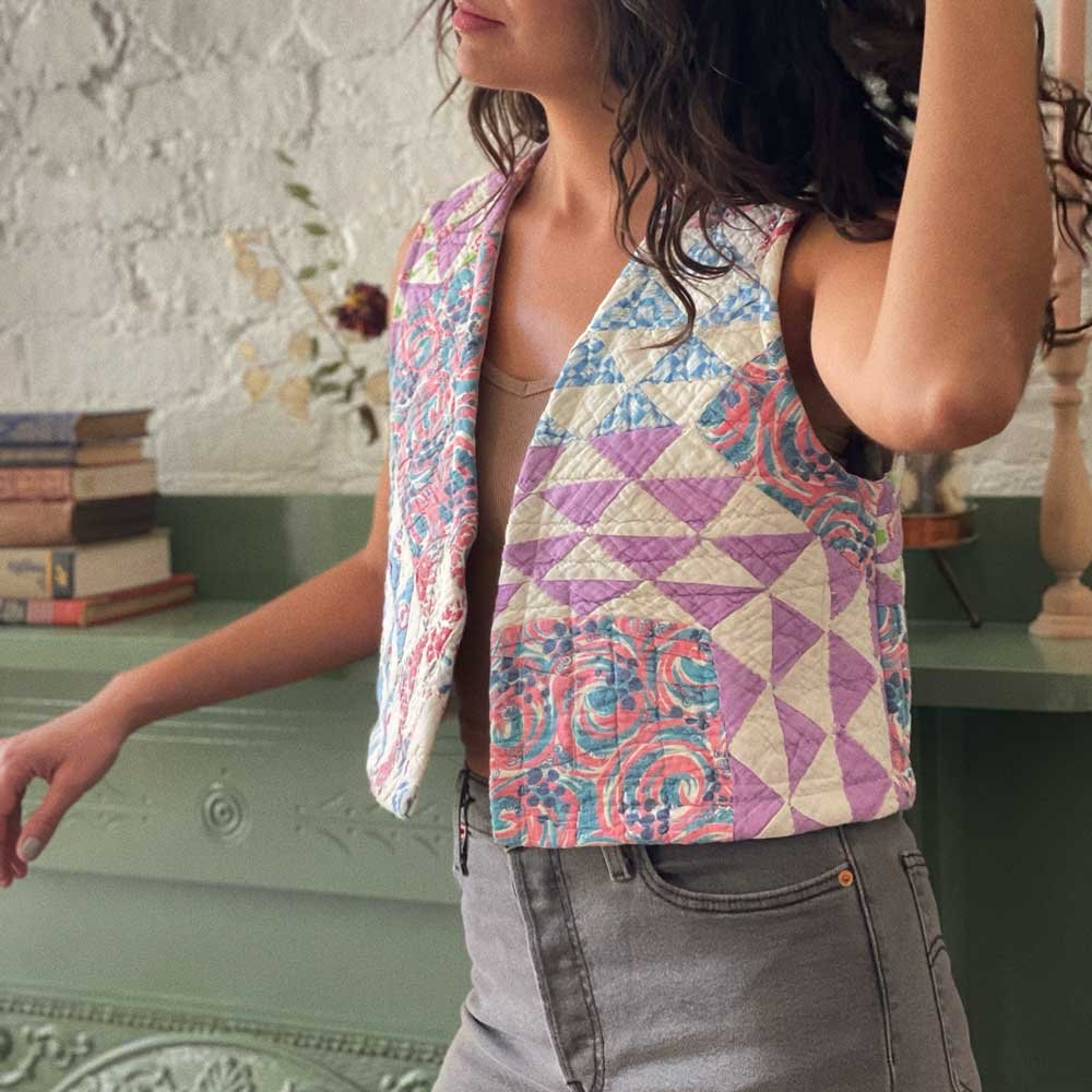 Kelly Cropped Quilt Vest