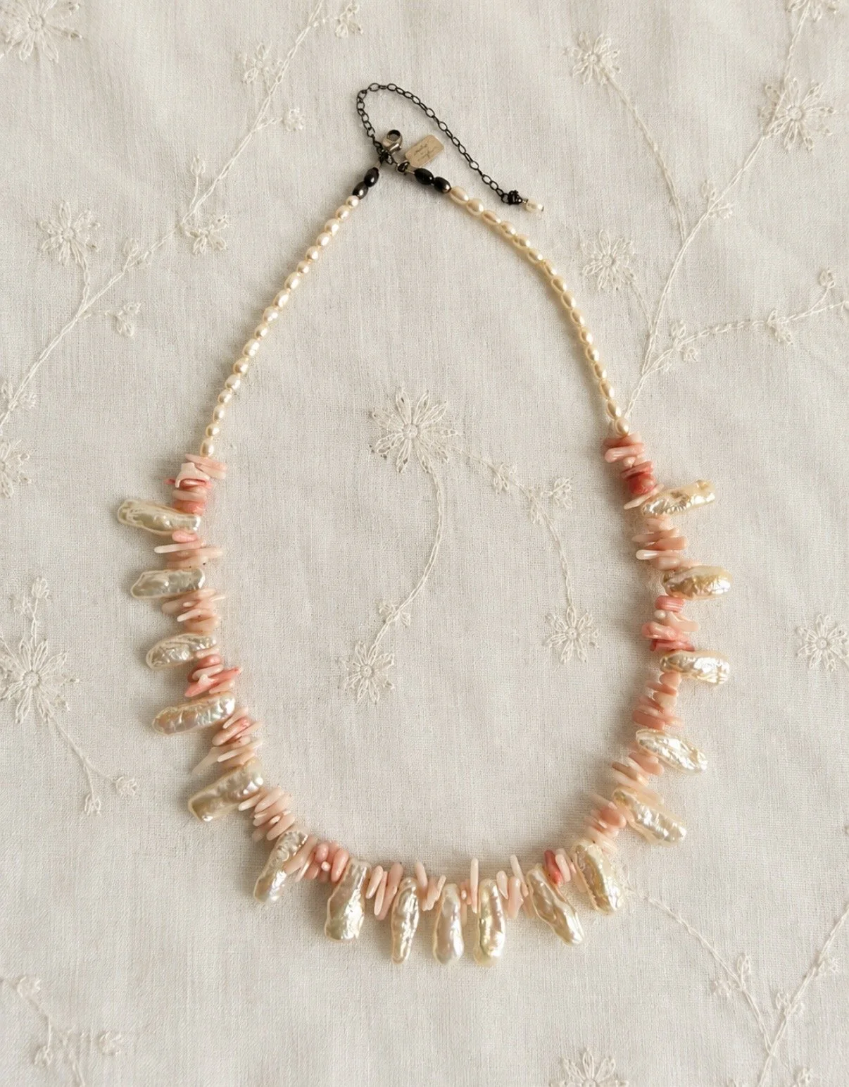 Pearl and Coral Necklace