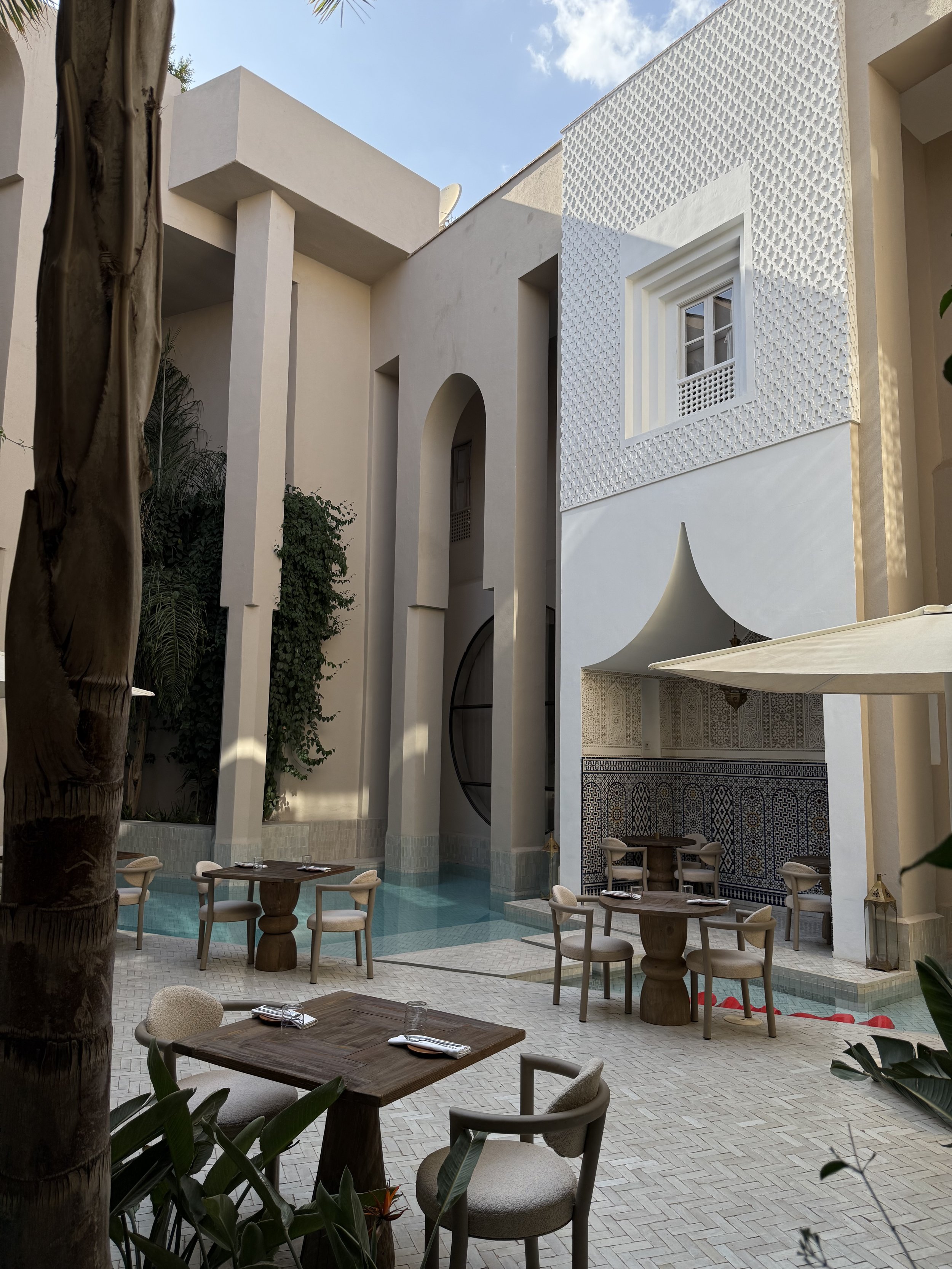 naama restaurant 
Best restaurants Marrakech 2025 hidden gem Medina modern Moroccan fine dining organic local ingredients premium beef filet Josper Grill Marrakech charcoal grilled steak 0.0% mocktails Marrakech alcohol-free bar Medina botanical infu