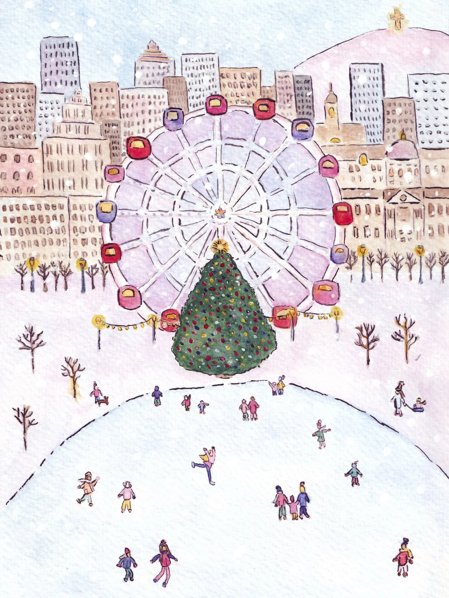 Souvenirs du Vieux-Port ⛸️🎡

A nostalgic tribute to the iconic Old Port skating rink, a beloved winter tradition since 1992. Although it&rsquo;s now gone, its magic will stay with us ✨

#illustrator #montrealartist #graphicdesign #lagranderouemtl #h