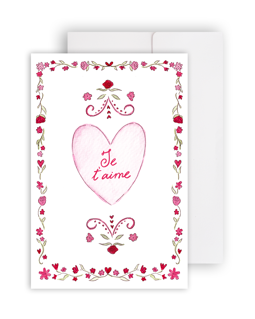 Vintage Floral - I Love You (EN/FR/IT)