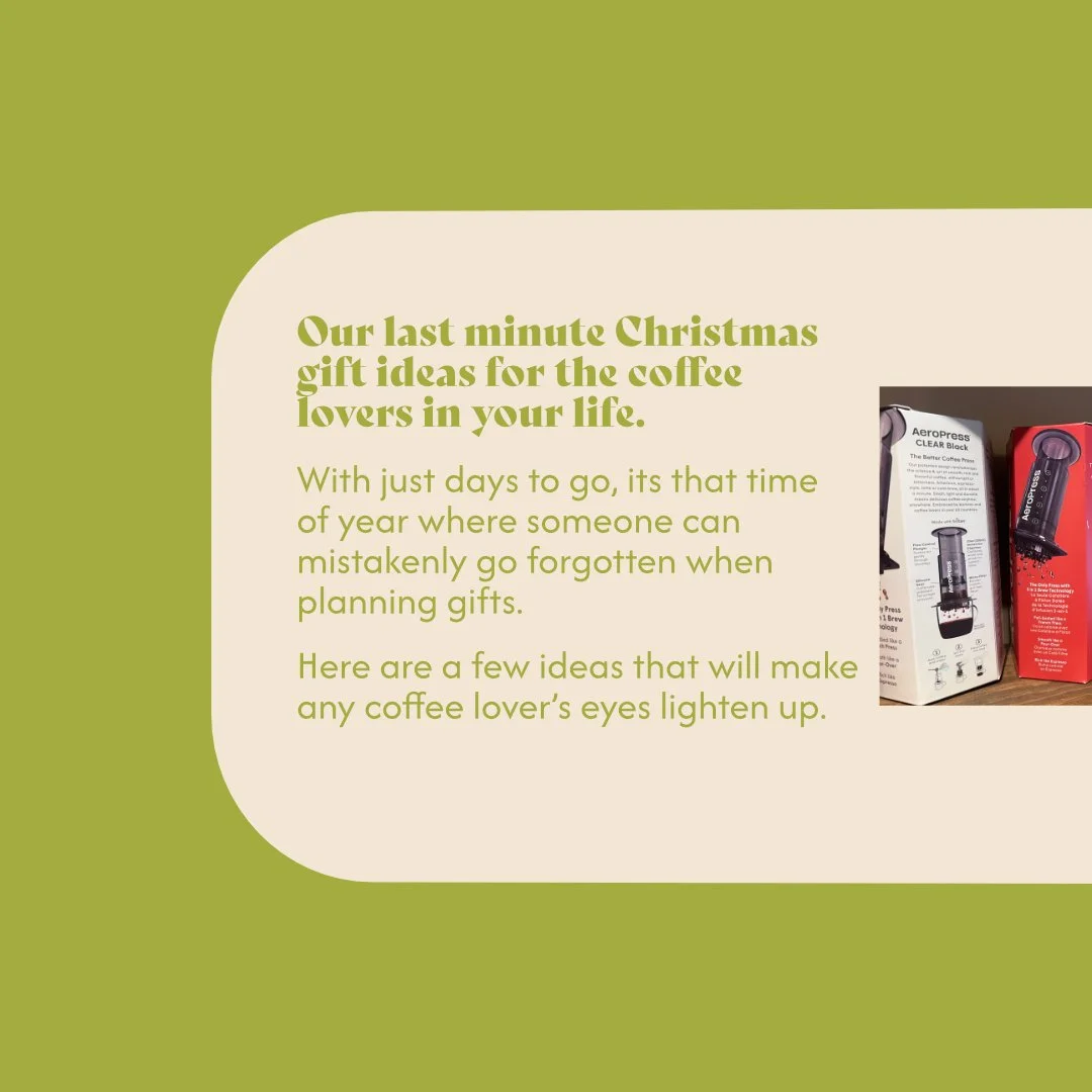 The last couple of days to get that special gift for the coffee lovers in your life. 

Happy Holidays!

141 Laurier Av.