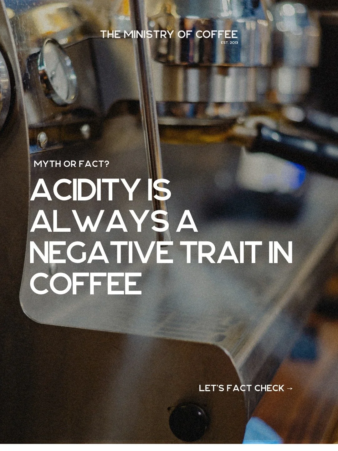 Acidity gets a bad reputation but it is not the enemy.

That brightness you taste in a great cup? That is what brings coffee to life. It adds complexity, highlights origin, and makes each sip more interesting.

The goal is not to remove acidity. It i