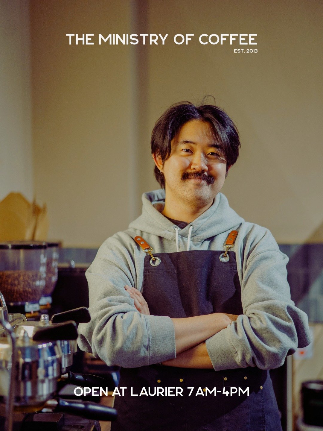 7am&ndash;4pm at Laurier.

Stop by and ask our barista what beans we&rsquo;re brewing today. We rotate our coffees regularly, so there is always something new on the bar.

Looking for something consistent? You can always grab Baseline. Want to try so