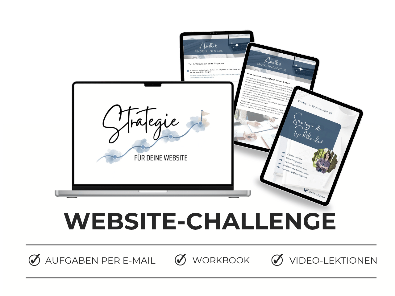 Mockup der Website-Challenge auf Laptop und Tablet