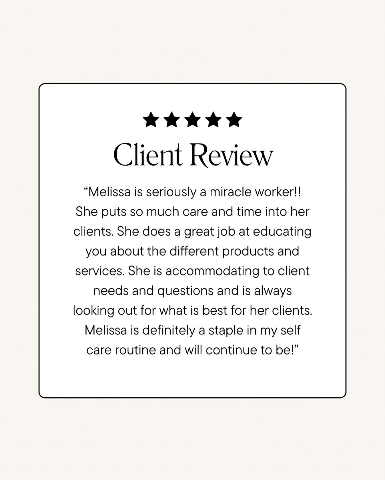 ⭐️⭐️⭐️⭐️⭐️ I&rsquo;m blushing!! 

There is nothing better than hearing from happy patients. 🤍 

Your trust means everything, and it&rsquo;s my mission to make every visit educational, comfortable, and empowering - so you leave feeling confident and 