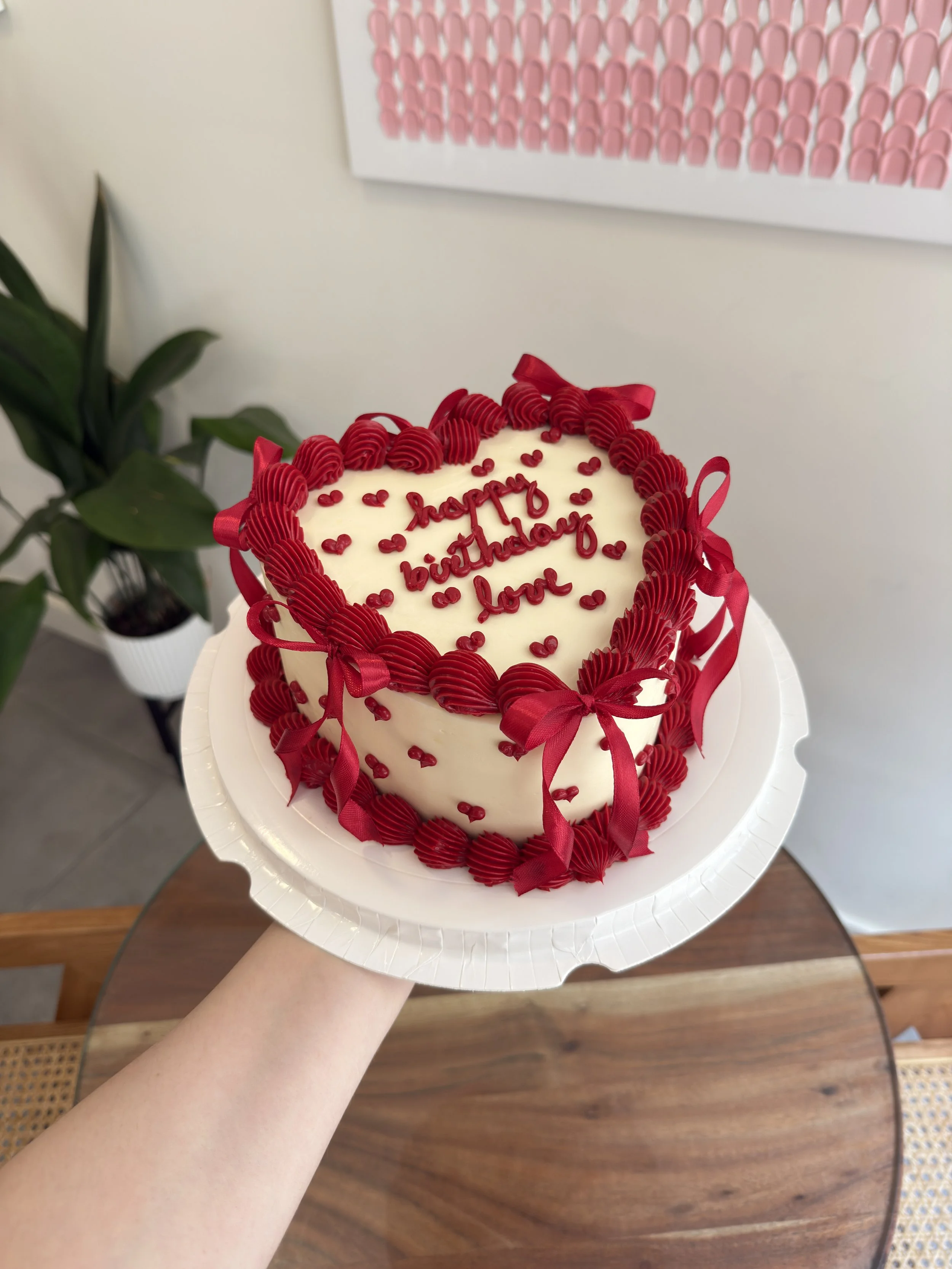 Vintage cake corazón