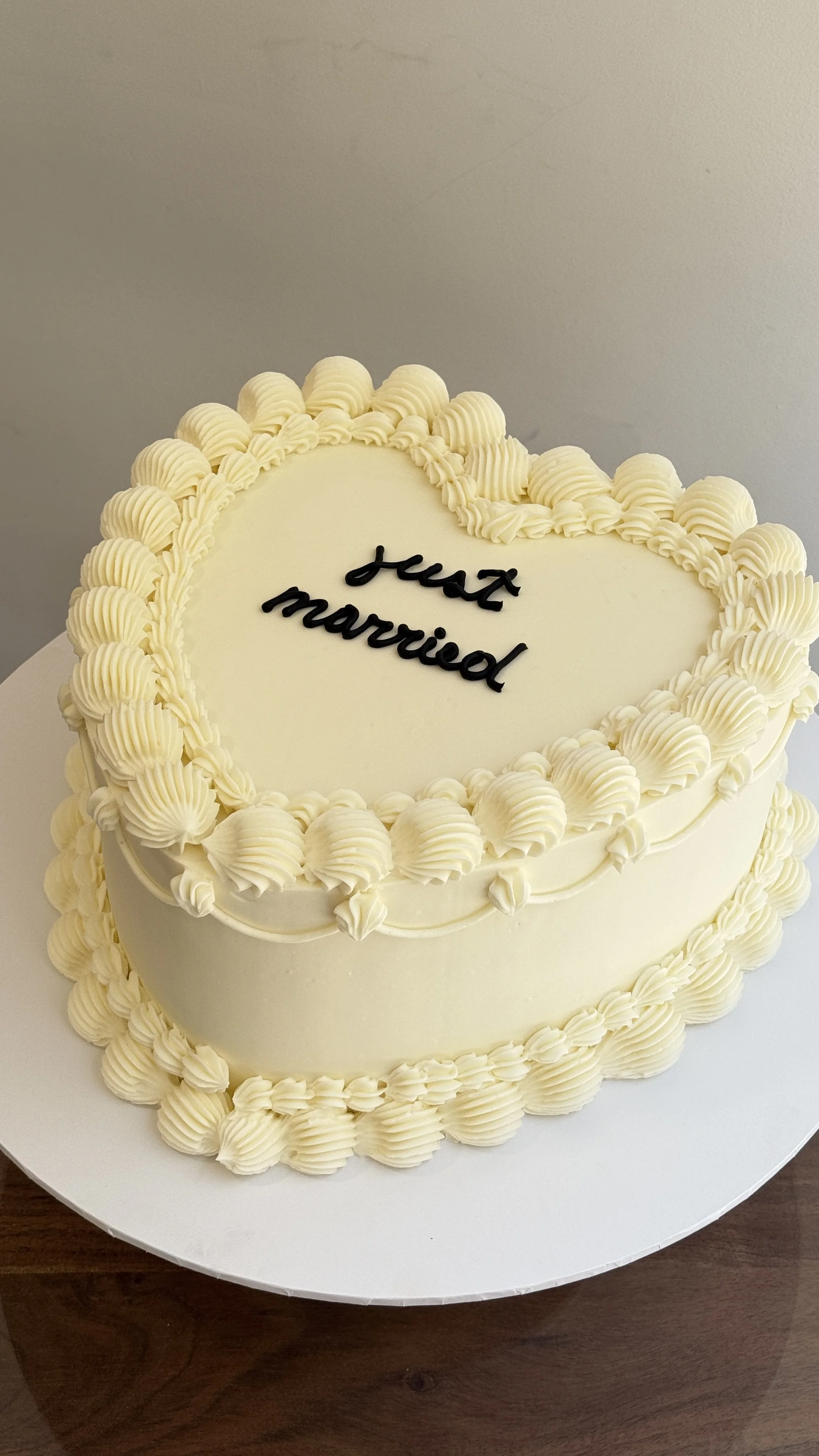 Vintage cake corazón