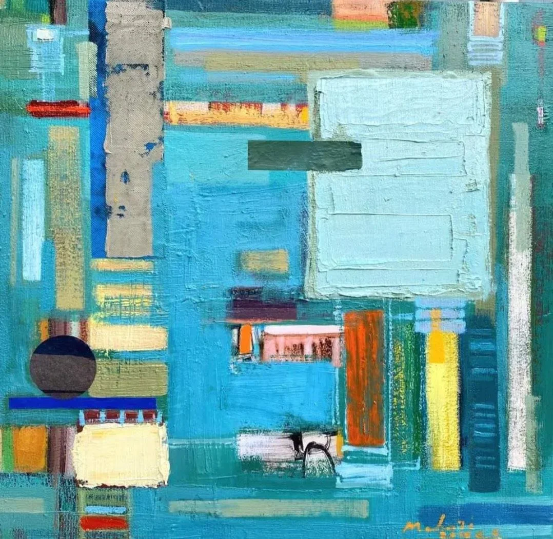 Integration Within Difference, Mixed Media on Canvas, 50cmx50cm (2024). © Mehari Teshome. Printed with permission of the artist.