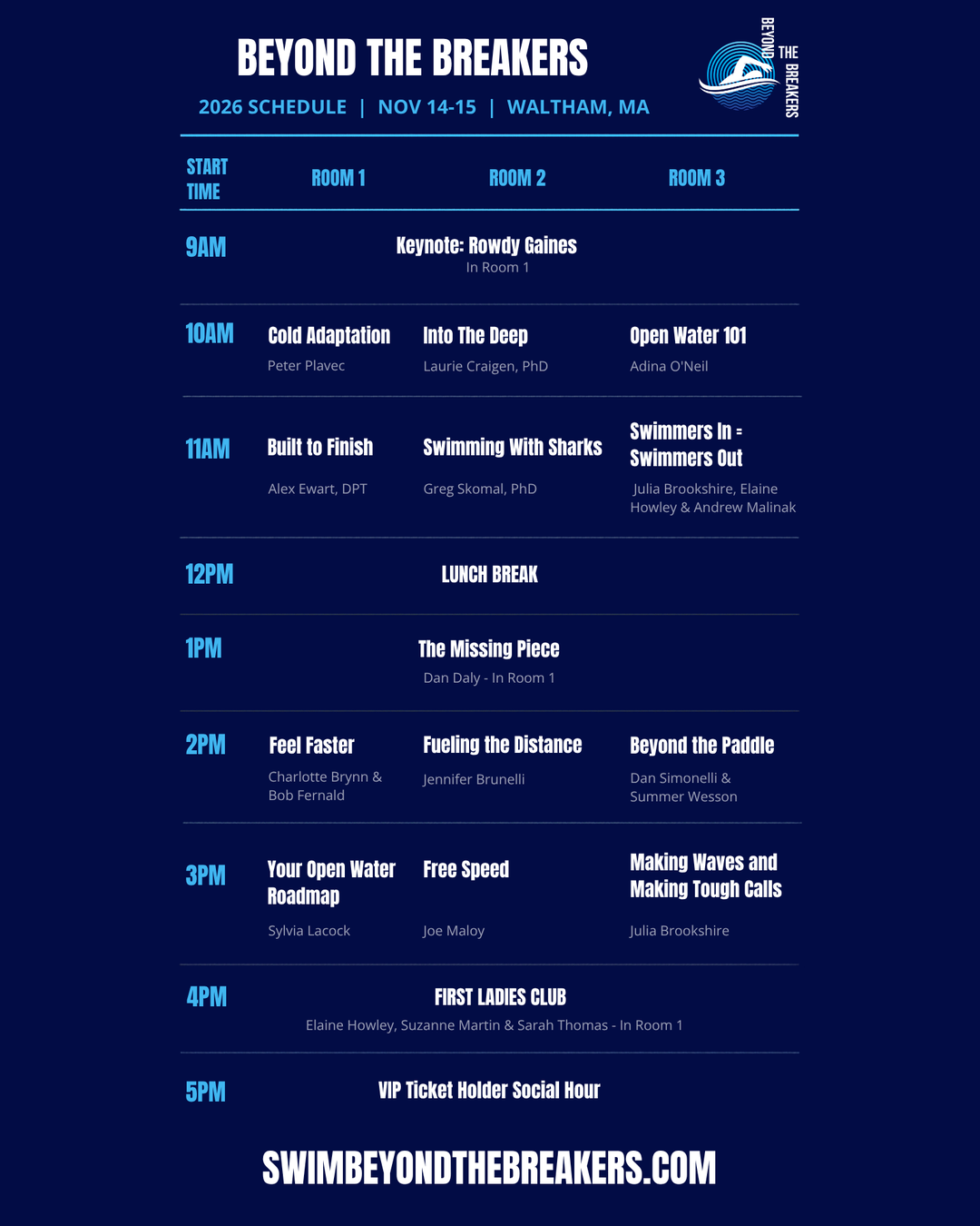 BTB 2026 Schedule