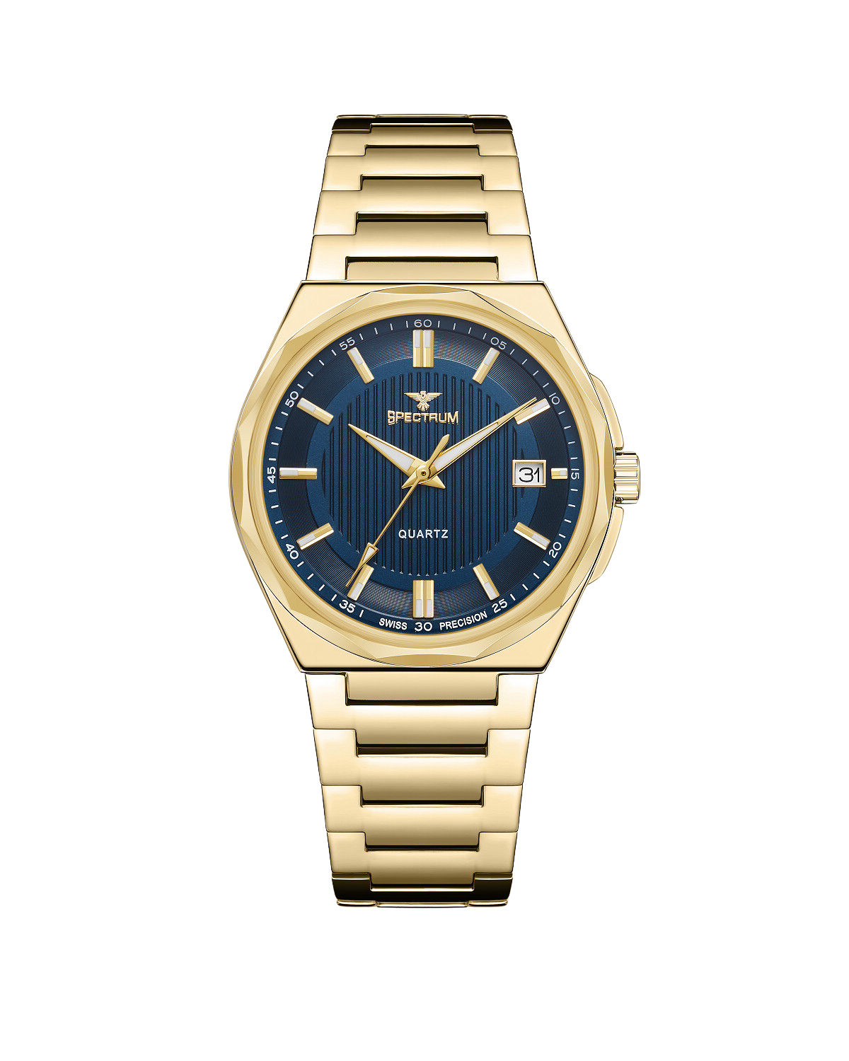 Stainless Steel MEN's Gold Watch - S17074M-3