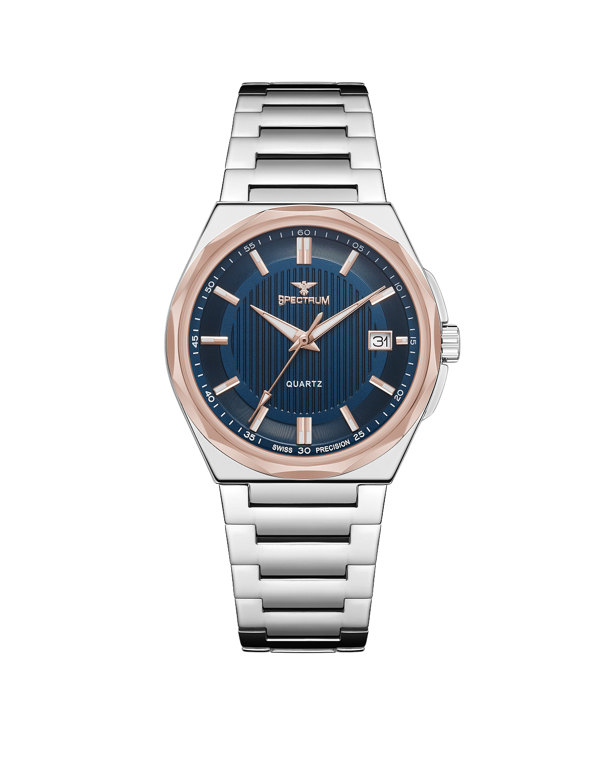 Stainless Steel MEN's Two Tone Rose Watch - S17074M-9