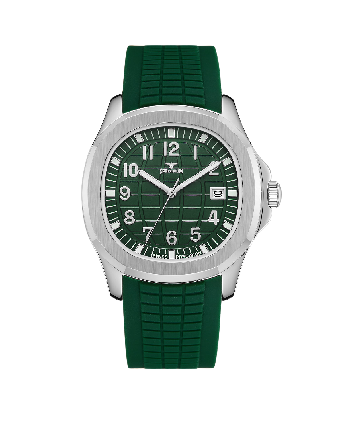 Rubber MEN's Green Watch - S17078M-8