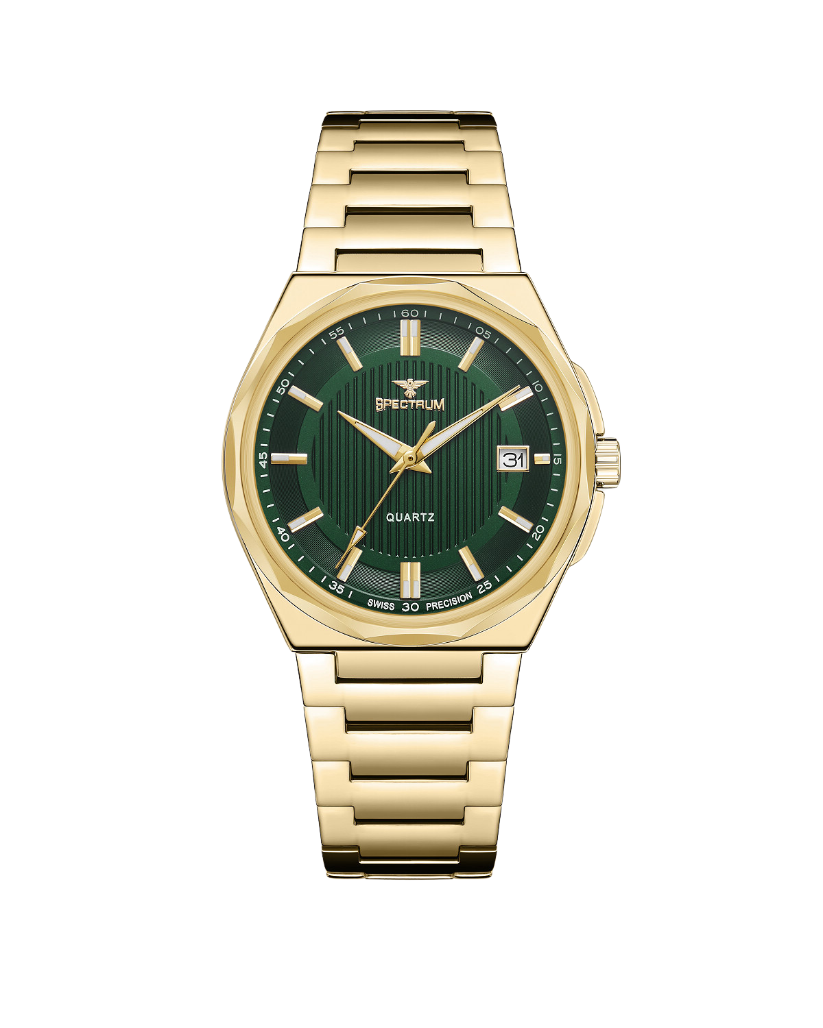 Stainless Steel MEN's Gold Watch - S17074M-2