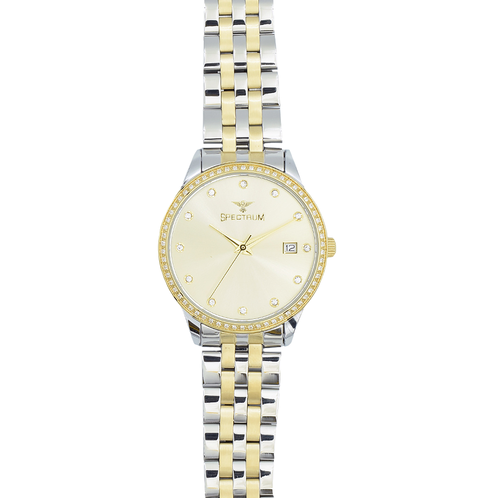 Stainless Steel WOMEN's Two Tone Watch S25144L-2 — Spectrum