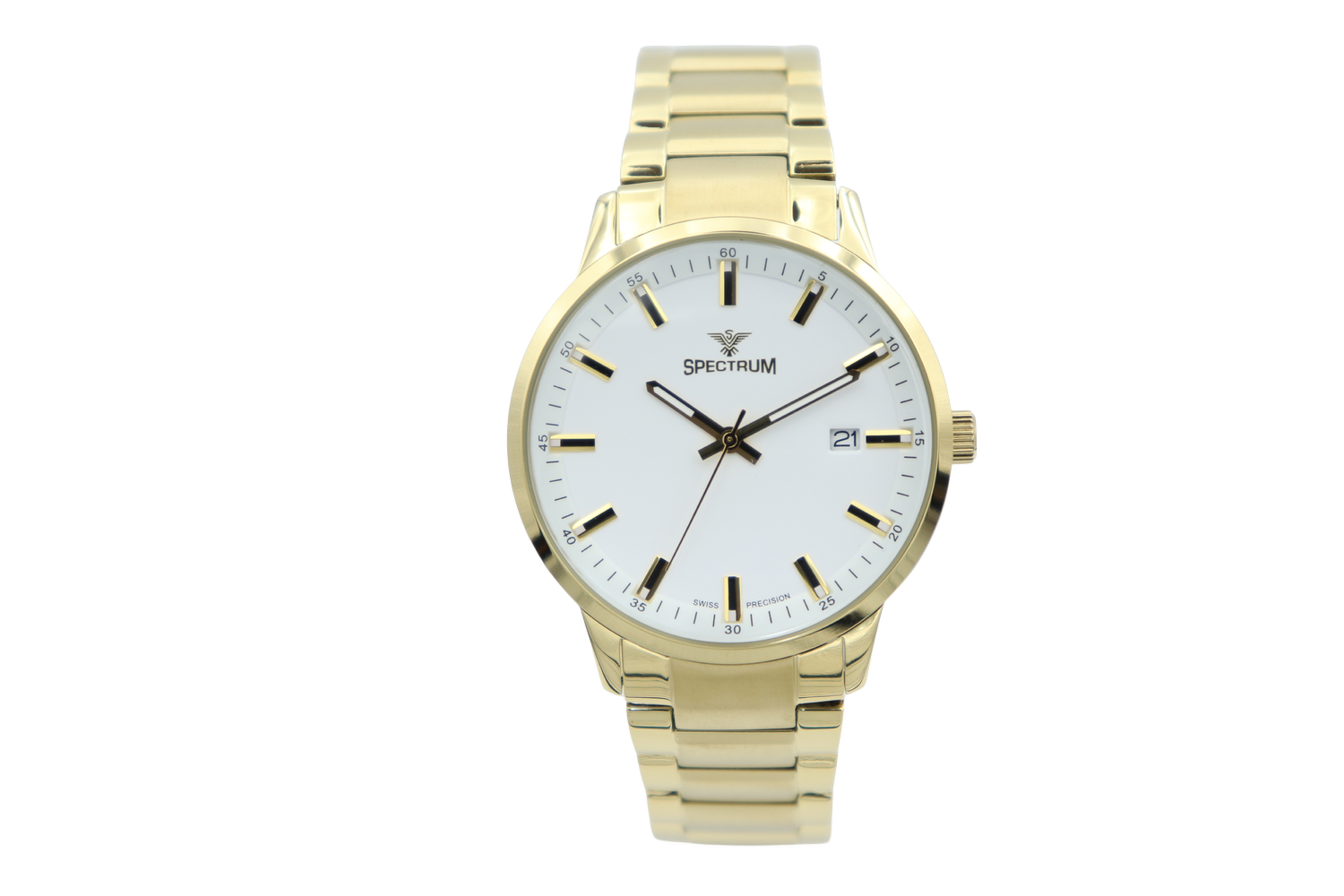 Stainless Steel Men's Gold Watch S12579M-2 — Spectrum
