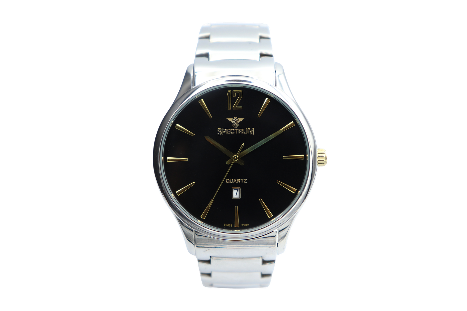 Stainless Steel Men's Silver Watch SP93487M-5 — Spectrum