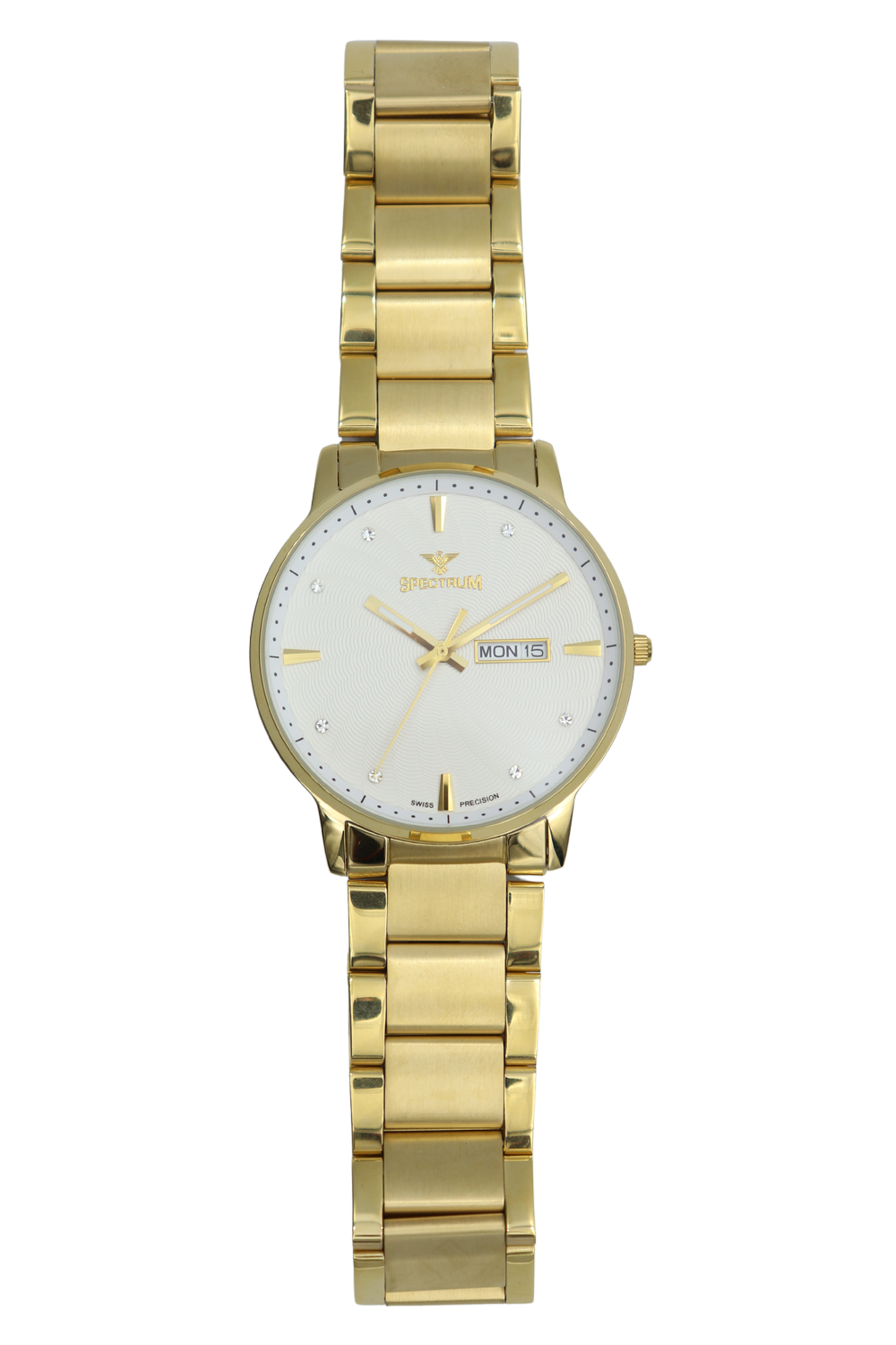 Challenger Stainless Steel Men's Gold Watch S12537M-1 — Spectrum