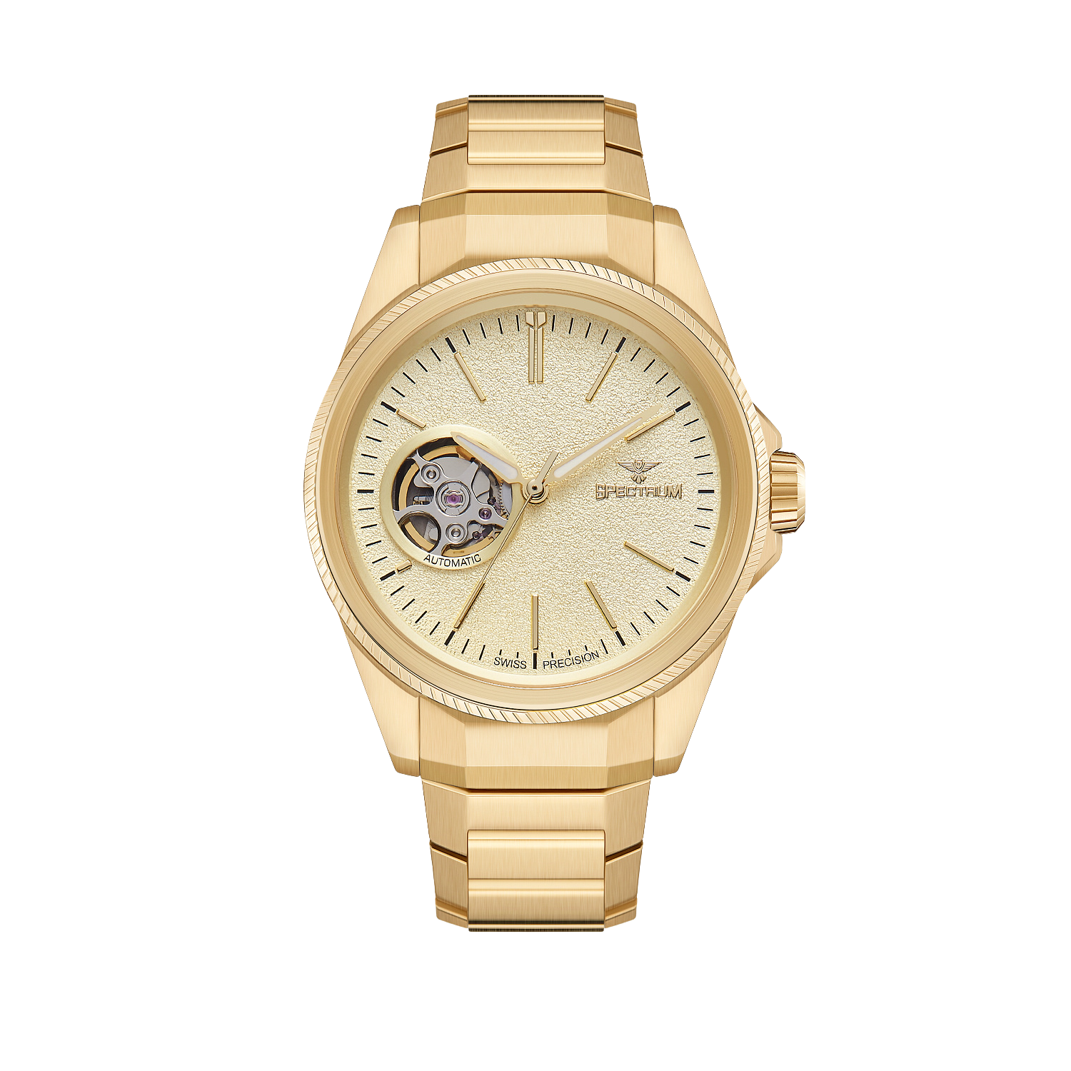 Stainless Steel MEN's Gold Watch - S17085M-1