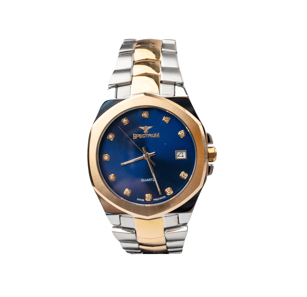 Stainless Steel MEN's Two Tone Rose Watch S17007M-10 — Spectrum