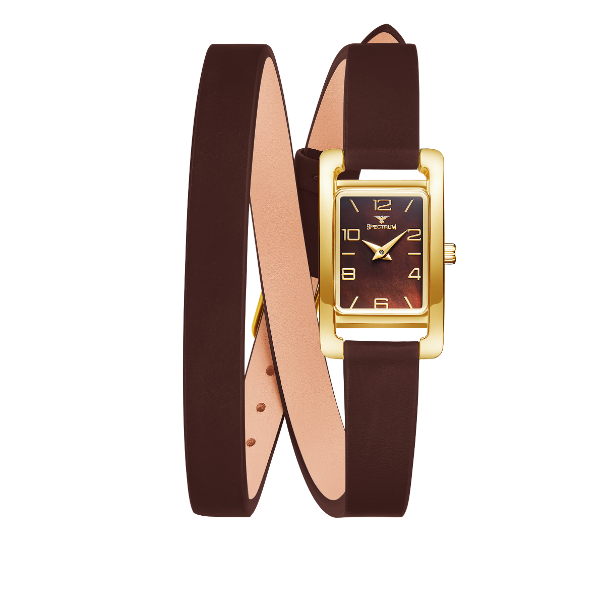 Stainless Steel WOMEN's Brown Watch - S17102L-3