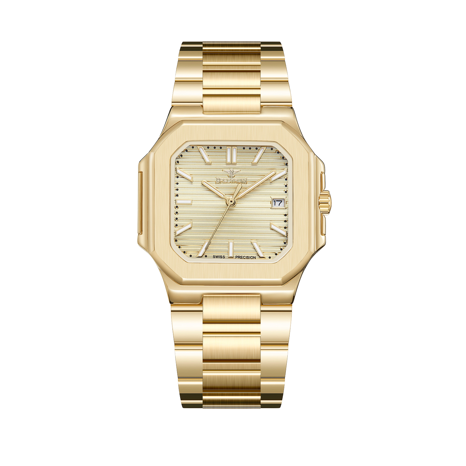 Stainless Steel MEN's Gold Watch - S17106M-1