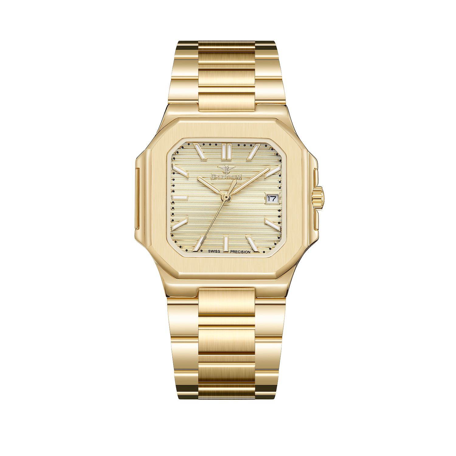 Stainless Steel MEN's Gold Watch - S17106M-1