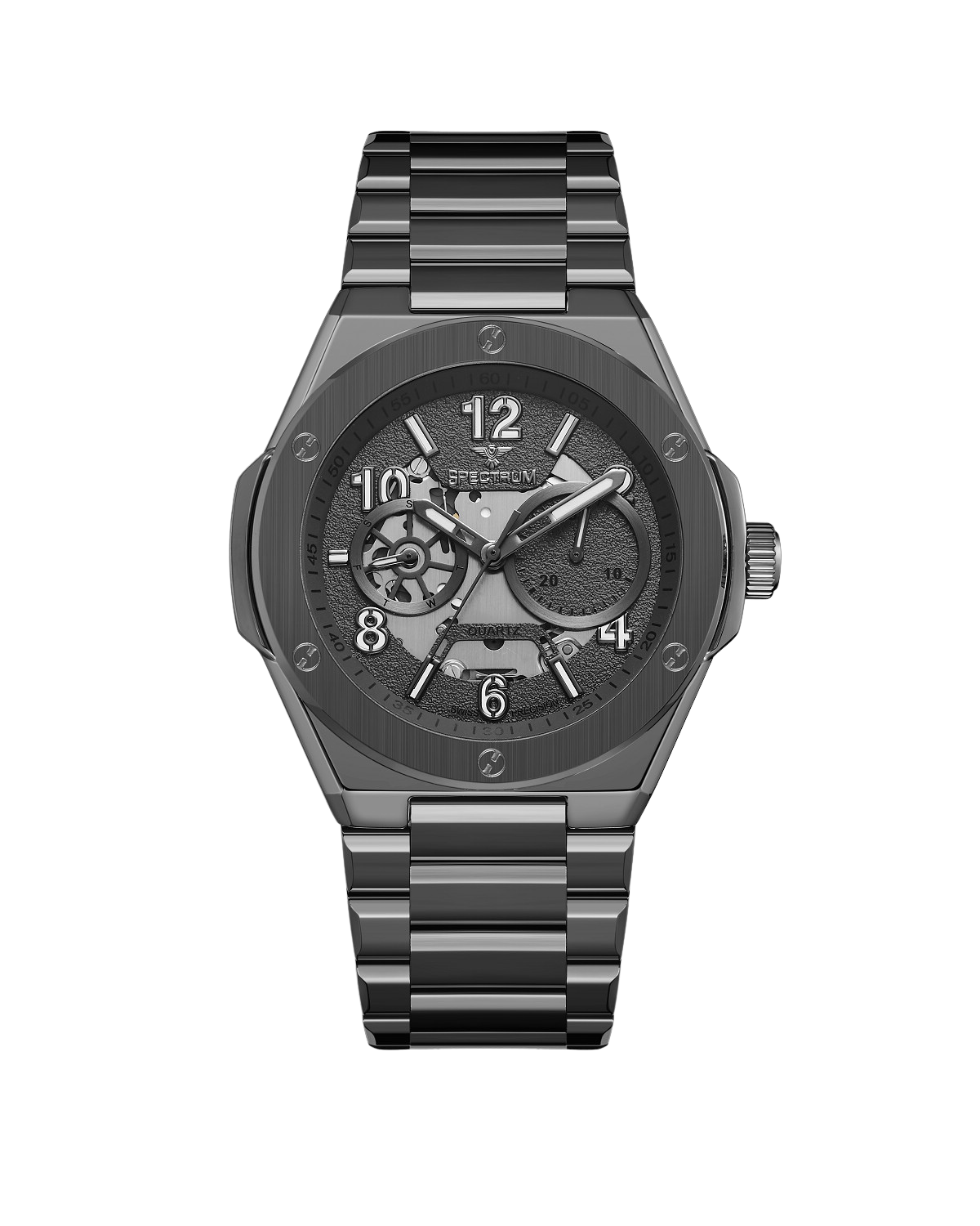 Stainless Steel MEN's Light Black Watch - S17072M-10