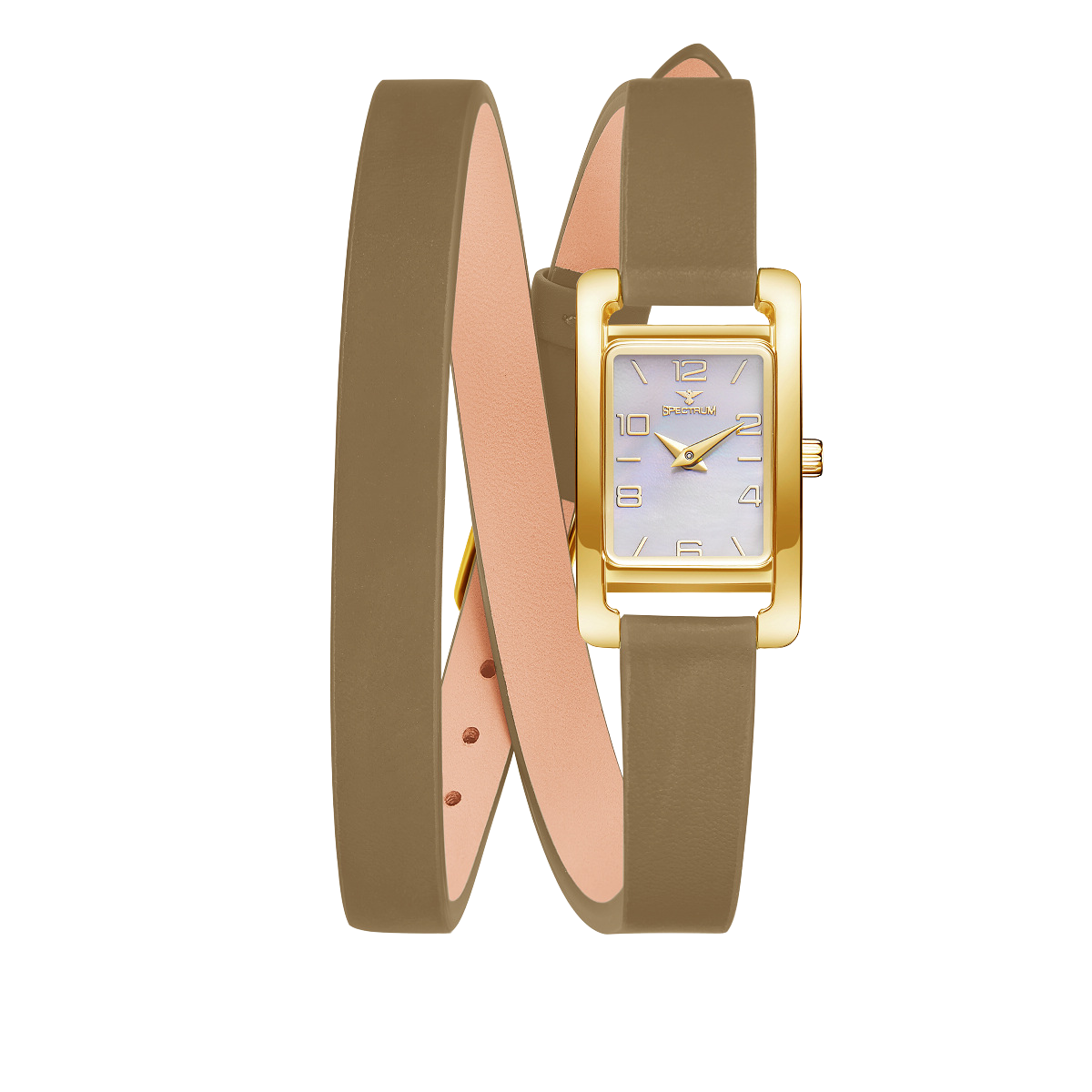 Stainless Steel WOMEN's Light Brown Watch - S17102L-6