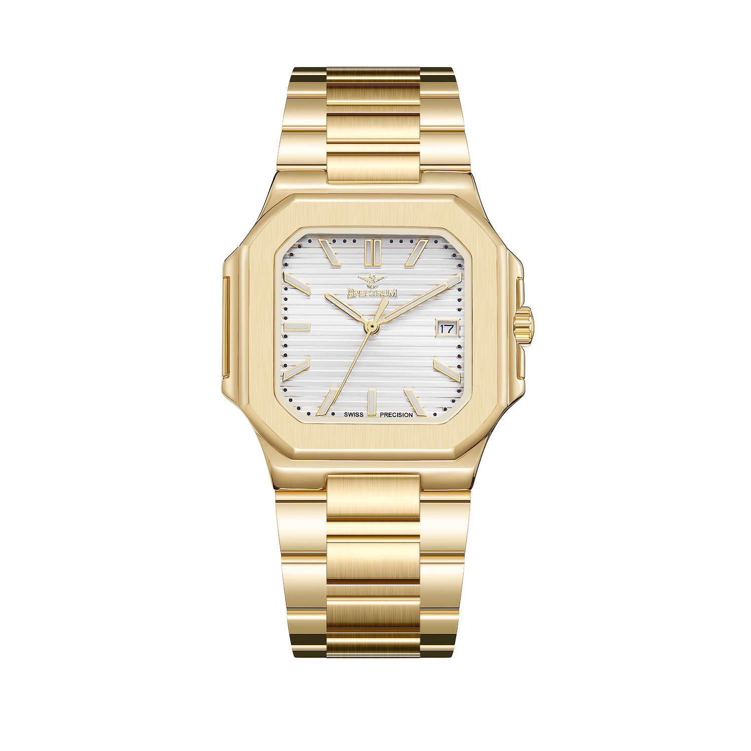 Stainless Steel MEN's Gold Watch - S17106M-2