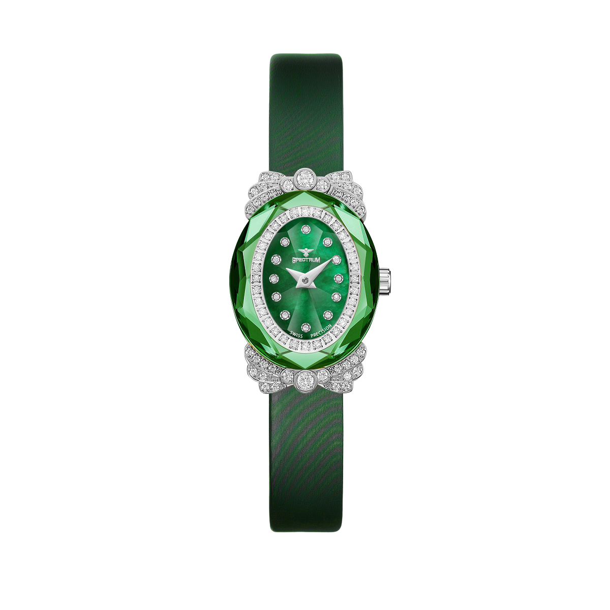 Leather WOMEN's Green Watch - S17088L-9