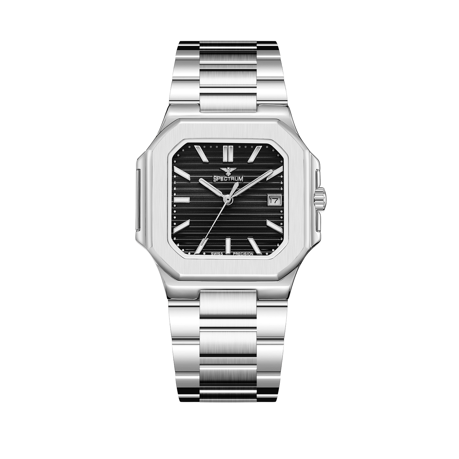 Stainless Steel MEN's Silver Watch - S17106M-6