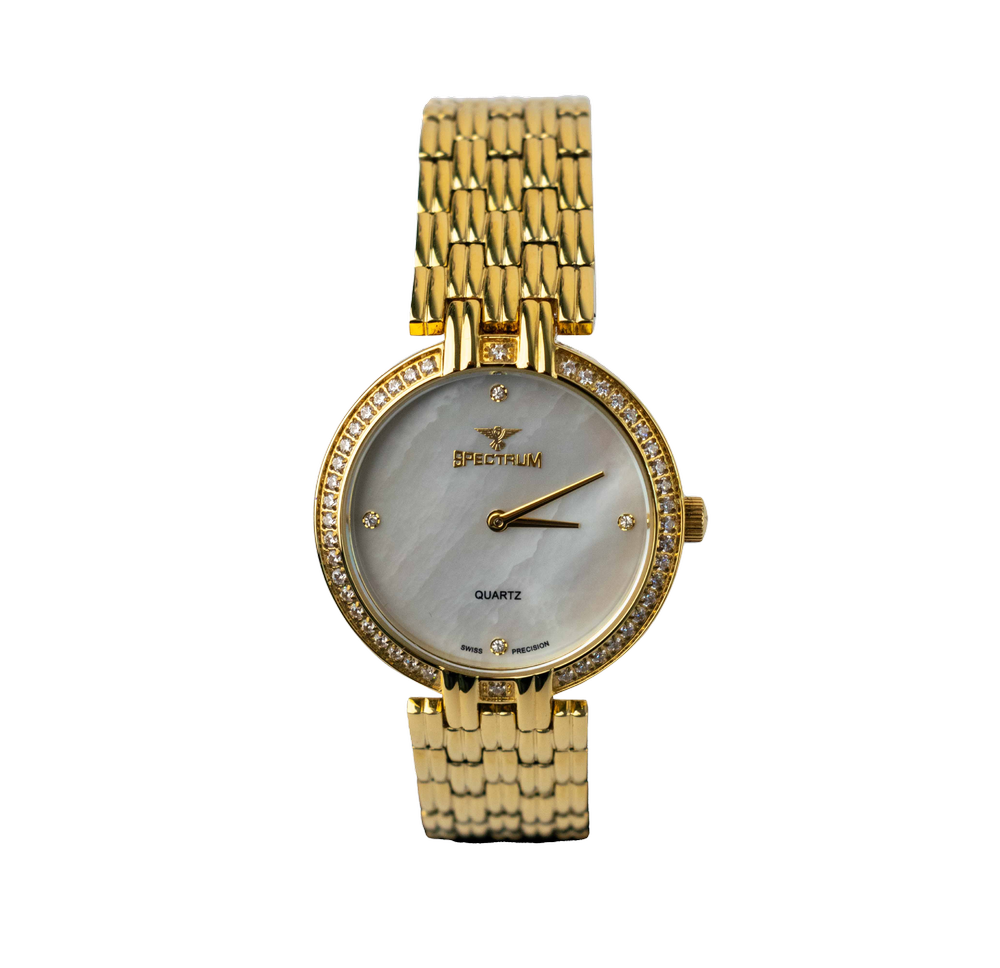 23k Gold Spectrum Quartz Uhren Swiss Edition 23K Gold Plated