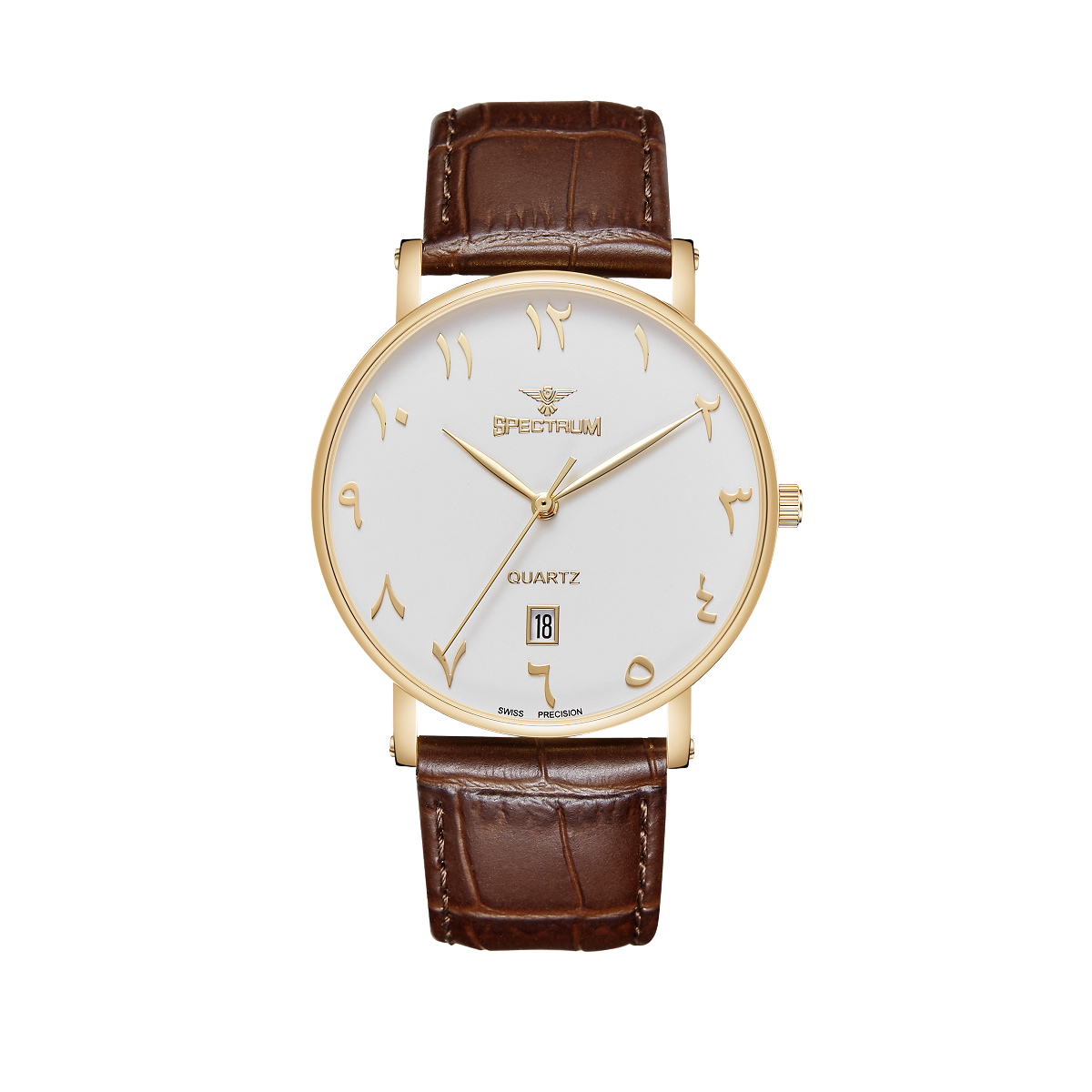 Leather MEN's Brown Watch - S17097M-2