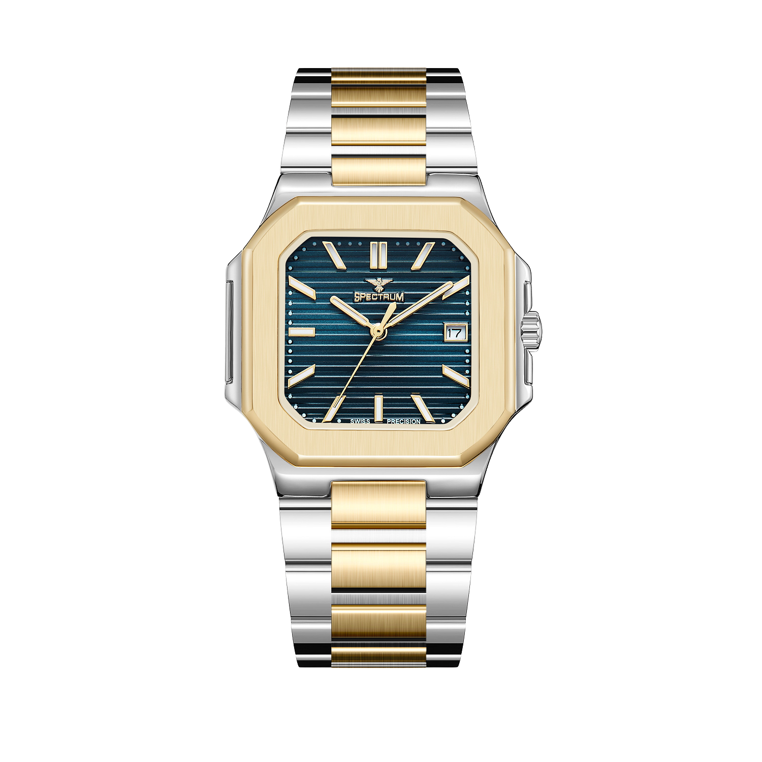 Stainless Steel MEN's Two Tone Gold Watch - S17106M-3